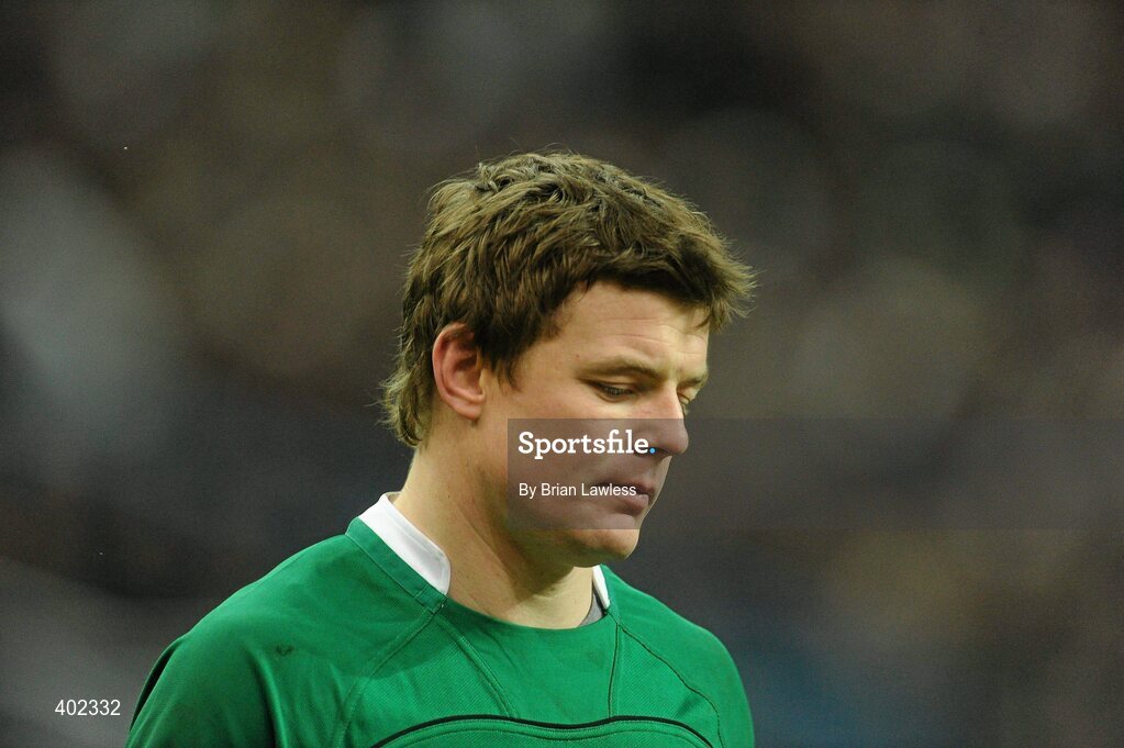 13 February 2010; Ireland captain Brian O'Driscoll shows his disappointment RBS Six Nations Rugby Championship, France v Ireland, Stade de France, Saint Denis, Paris, France. Picture credit: Brian Lawless / SPORTSFILE