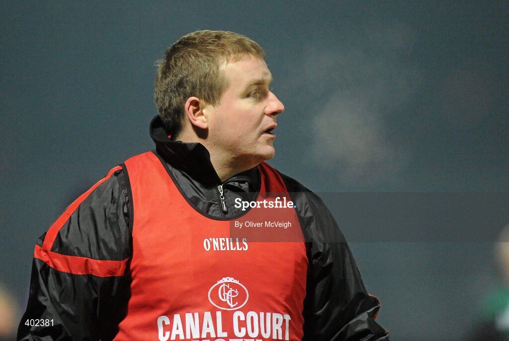 13 February 2010; Down manager James McCartan watches on from the sideline. Allianz National Football League, Division 2, Round 2, Down v Meath, Pairc Esler, Newry, Co. Down. Picture credit: Oliver McVeigh / SPORTSFILE