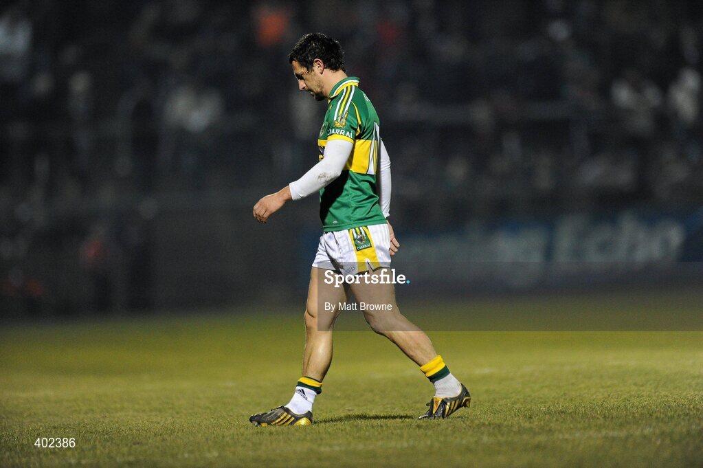 13 February 2010; Paul Galvin, Kerry, makes his way off the pitch after he was sent off by referee Maurice Deegan against Cork. Allianz National Football League, Division 1, Round 2, Cork v Kerry, Pairc Ui Rinn, Cork. Picture credit: Matt Browne / SPORTSFILE