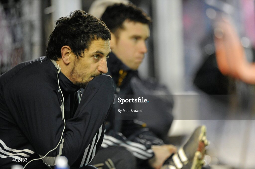 13 February 2010; Paul Galvin, Kerry, on the team bench after he was sent off by referee Maurice Deegan. Allianz National Football League, Division 1, Round 2, Cork v Kerry, Pairc Ui Rinn, Cork. Picture credit: Matt Browne / SPORTSFILE