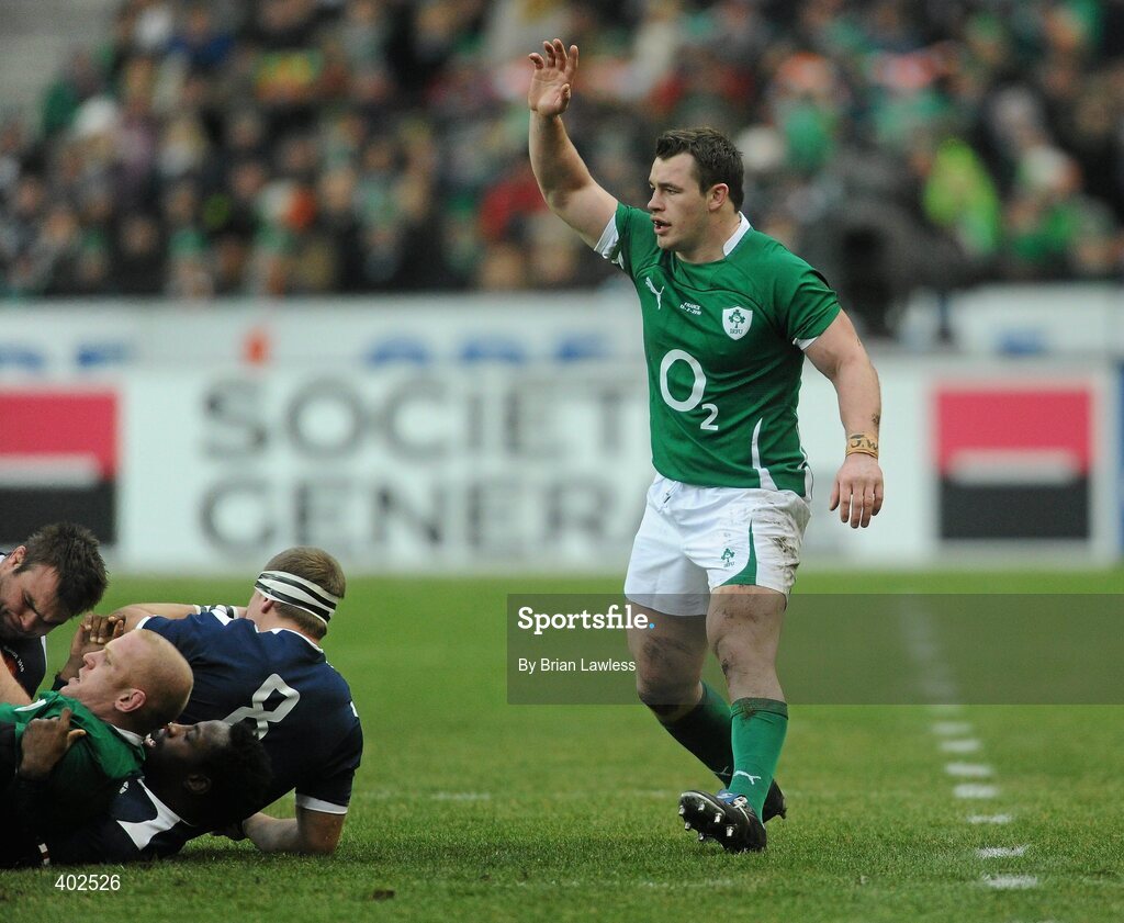 13 February 2010; Cian Healy, Ireland. RBS Six Nations Rugby Championship, France v Ireland, Stade de France, Saint Denis, Paris, France. Picture credit: Brian Lawless / SPORTSFILE