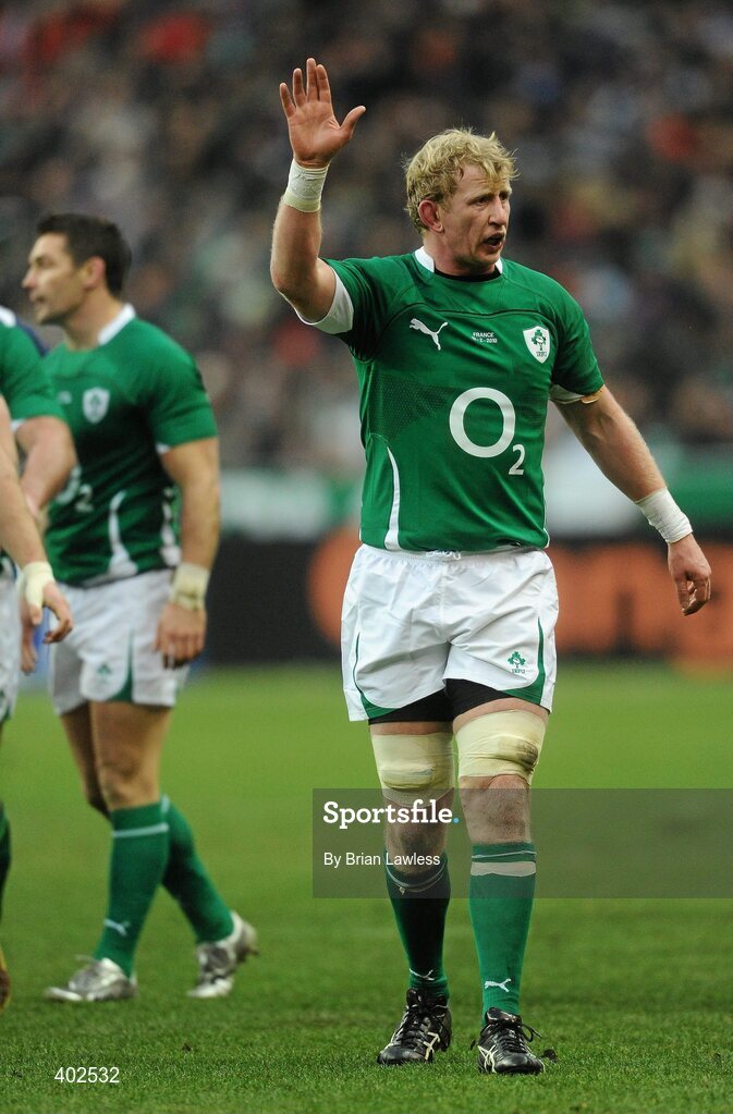 13 February 2010; Leo Cullen, Ireland. RBS Six Nations Rugby Championship, France v Ireland, Stade de France, Saint Denis, Paris, France. Picture credit: Brian Lawless / SPORTSFILE