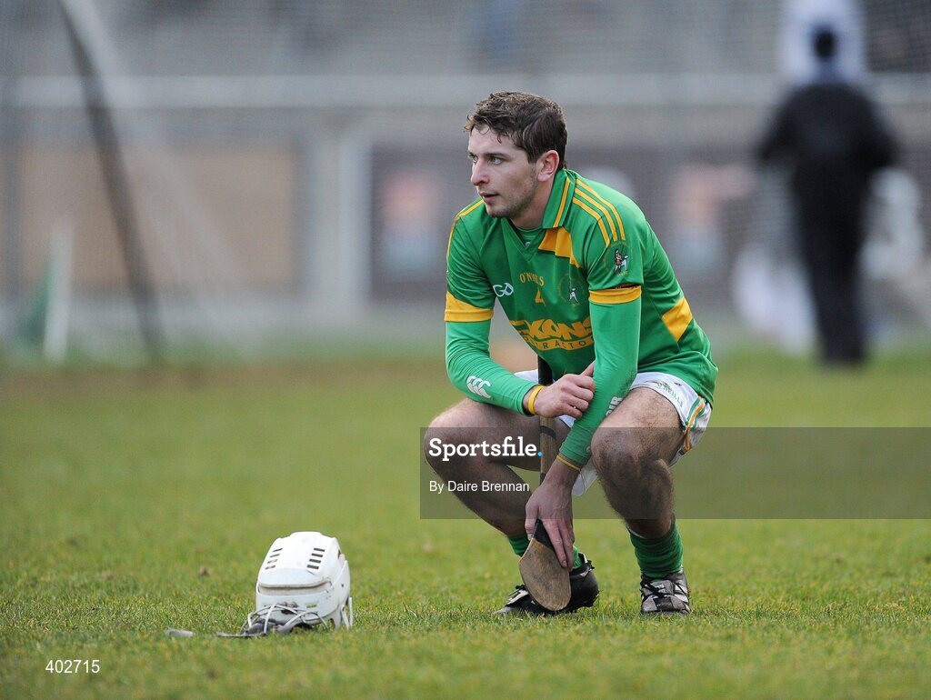 14 February 2010; A dejected Cathaoir Cunning, Dunloy Cuchullians. AIB GAA Hurling All-Ireland Senior Club Championship Semi-Final, Portumna v Dunloy Cuchullians, Parnell Park, Dublin. Picture credit: Dáire Brennan / SPORTSFILE