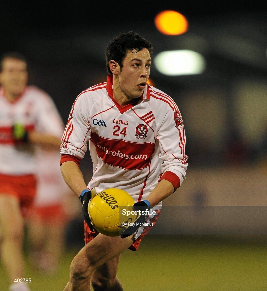 13 February 2010; Aidy McLaughlin, Kielt, Derry. Allianz National Football League, Division 1, Round 2, Dublin v Derry, Parnell Park, Dublin. Picture credit: Ray McManus / SPORTSFILE