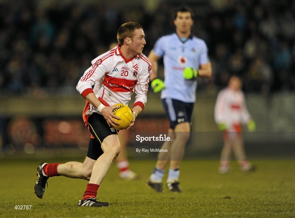 13 February 2010; Joe Diver, Derry. Allianz National Football League, Division 1, Round 2, Dublin v Derry, Parnell Park, Dublin. Picture credit: Ray McManus / SPORTSFILE