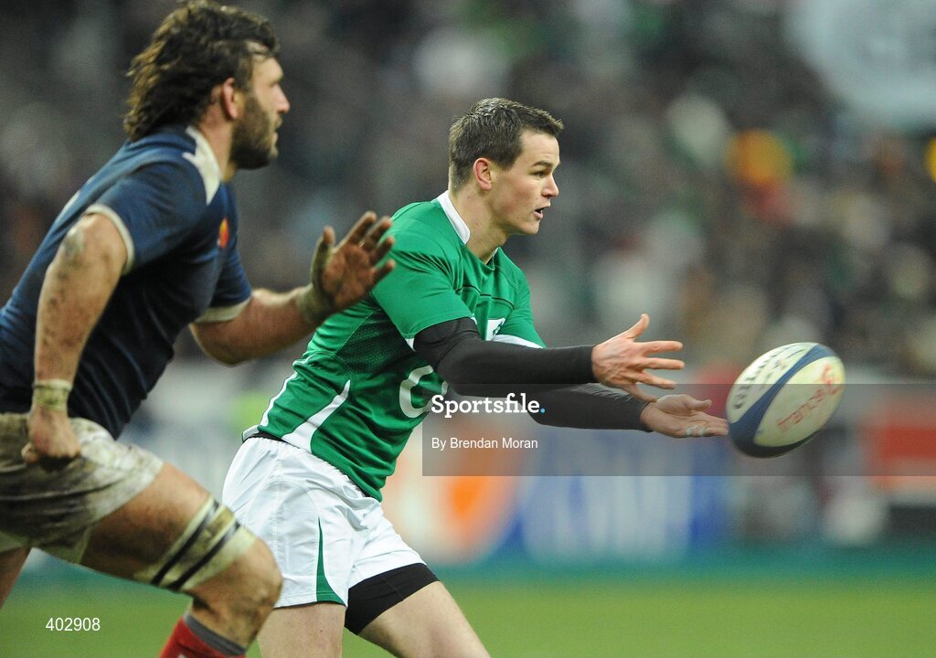 13 February 2010; Jonathan Sexton, Ireland. RBS Six Nations Rugby Championship, France v Ireland, Stade de France, Saint Denis, Paris, France. Picture credit: Brendan Moran / SPORTSFILE