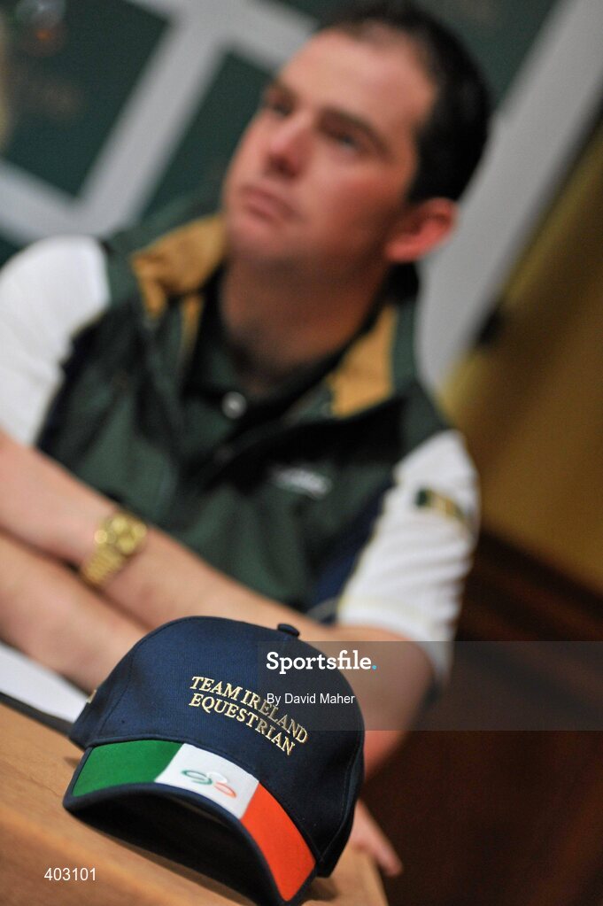 16 February 2010; At the launch of the new Team Ireland Equestrian initiative at the Radisson Hotel, Dublin, is Equestrian rider Cian O'Connor. Radisson Blu Hotel, Dublin Airport, Dublin. Picture credit: David Maher / SPORTSFILE