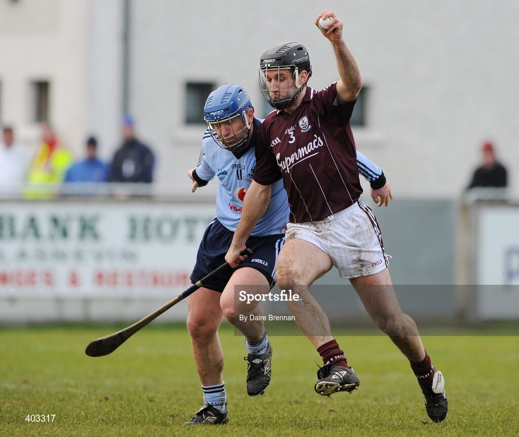 14 February 2010; Shane Kavanagh, Galway, in action against Shane Ryan, Dublin. Walsh Cup Final, Dublin v Galway, Parnell Park, Dublin. Picture credit: Dáire Brennan / SPORTSFILE