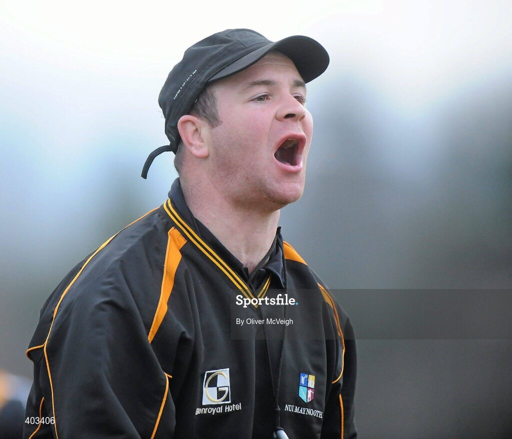 17 February 2010; NUI Maynooth manager John Divilly. Ulster Bank Sigerson Cup Quarter-Final, University of Ulster Jordanstown v NUI Maynooth, Jordanstown, Shore Road, Newtownabbey, Co. Antrim. Picture credit: Oliver McVeigh / SPORTSFILE