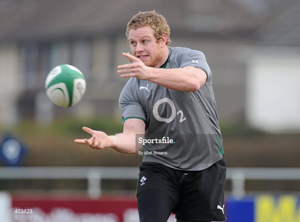 17 February 2010; Ireland's Sean Cronin in action during rugby squad training ahead of their RBS Six Nations Rugby Championship game against England on Saturday week. Presentaion Brothers College Grounds, Wilton, Co. Cork. Picture credit: Matt Browne / SPORTSFILE