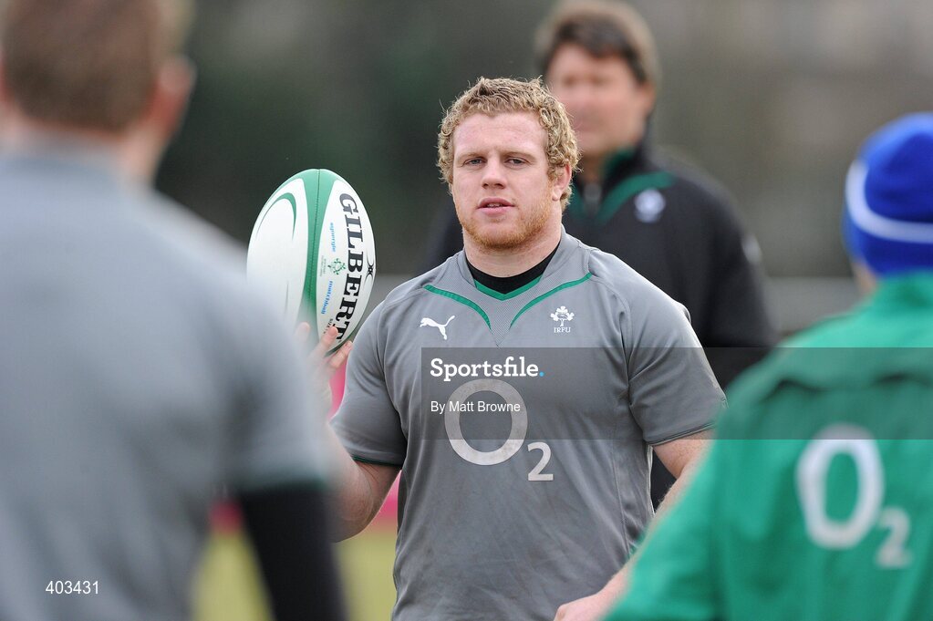 17 February 2010; Ireland's Sean Cronin during rugby squad training ahead of their RBS Six Nations Rugby Championship game against England on Saturday week. Presentaion Brothers College Grounds, Wilton, Co. Cork. Picture credit: Matt Browne / SPORTSFILE