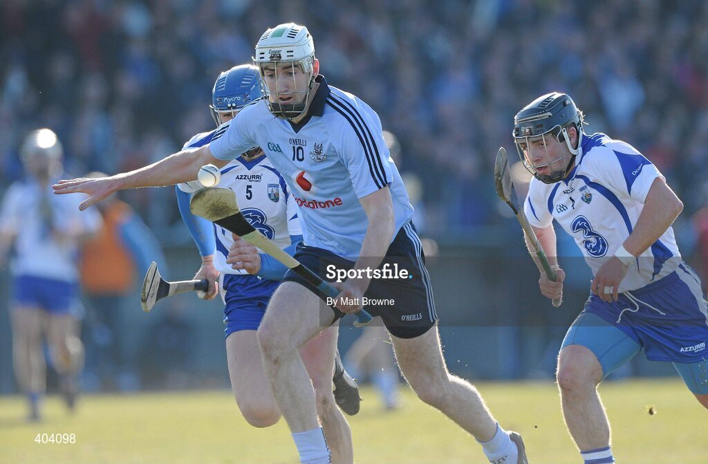 21 February 2010; Peter Kelly, Dublin, in action against Declan Prendergast and Noel Connors, Waterford. Allianz GAA Hurling National League Division 1 Round 1, Waterford v Dublin. Walsh Park, Waterford. Picture credit: Matt Browne / SPORTSFILE