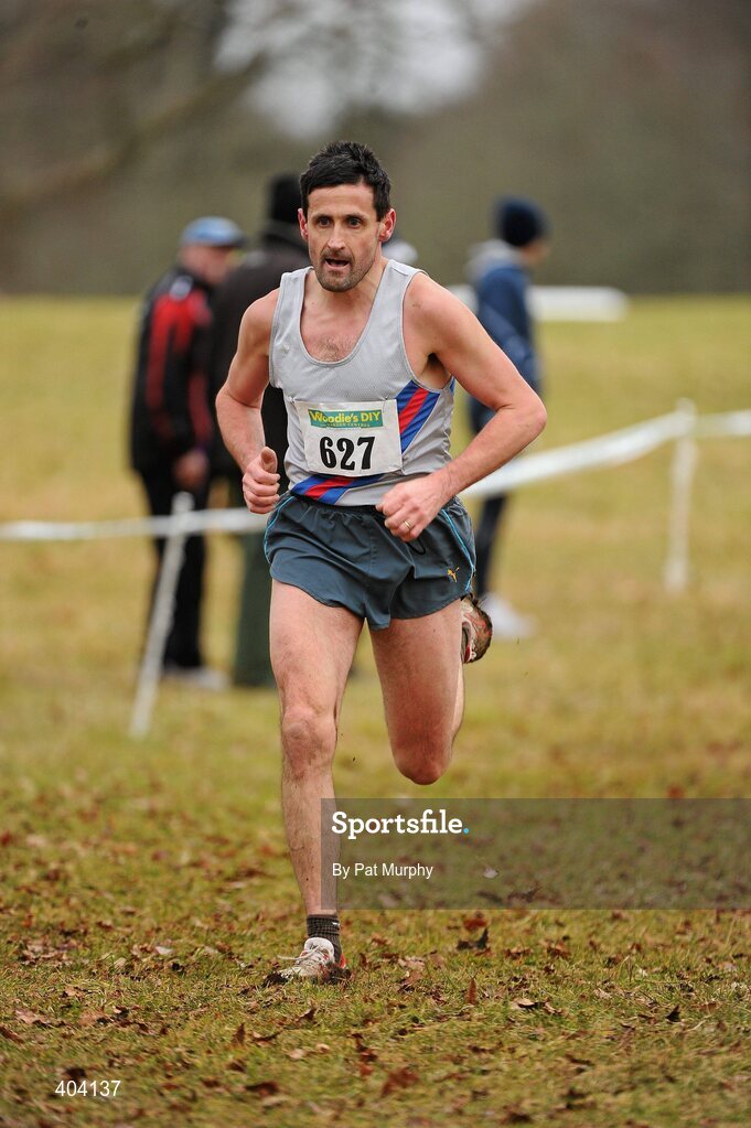 21 February 2010; Peter Matthews, Dundrum South Dublin A.C., on his way to winning the Woodie’s DIY Masters Cross Country. Senior Athletes, Woodie’s DIY Masters Cross Country. Lough Key Forest Park, Boyle, Co. Roscommon. Picture credit: Pat Murphy / SPORTSFILE