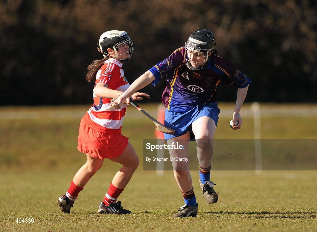 21 February 2010; Sabrina Larkin, UL, in action against Erin Corkery, CIT. Ashbourne Shield Final, Cork Institute of Technology v University of Limerick. Cork Institute of Technology, Cork. Picture credit: Stephen McCarthy / SPORTSFILE