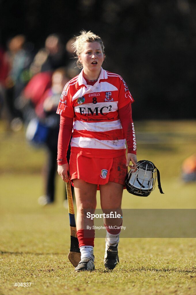 21 February 2010; A dejected Elaine O'Riordan, CIT, following defeat to UL. Ashbourne Shield Final, Cork Institute of Technology v University of Limerick. Cork Institute of Technology, Cork. Picture credit: Stephen McCarthy / SPORTSFILE
