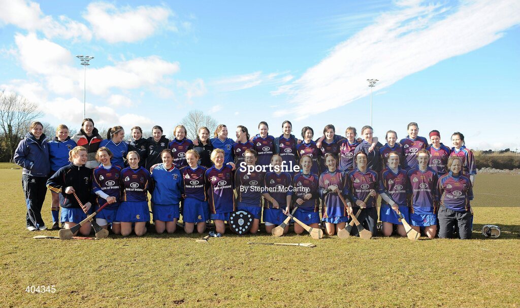 21 February 2010; The UL squad celebrate with the Ashbourne Shield following victroy over CIT. Ashbourne Shield Final, Cork Institute of Technology v University of Limerick. Cork Institute of Technology, Cork. Picture credit: Stephen McCarthy / SPORTSFILE