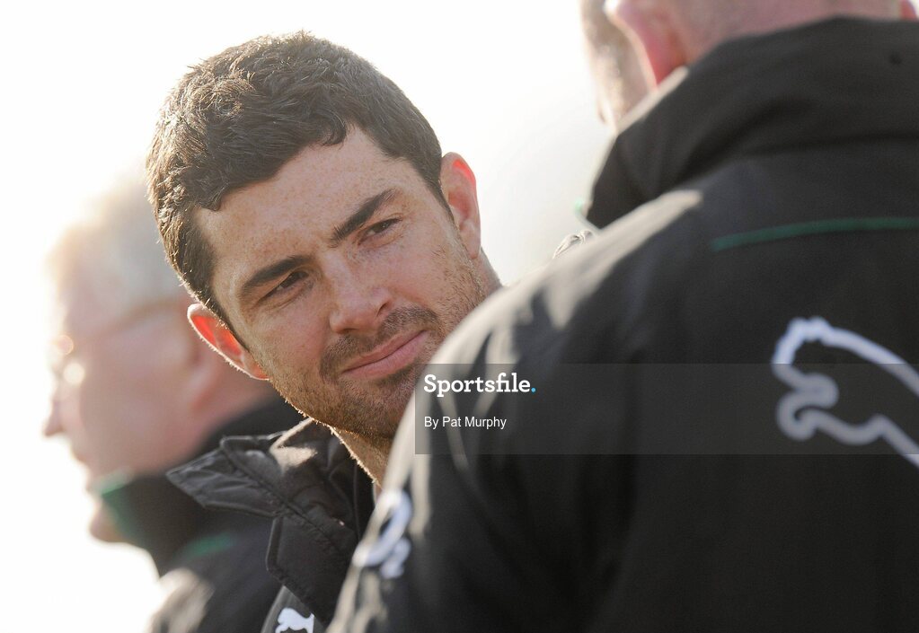 22 February 2010; Ireland's Rob Kearney who took no part in squad training ahead of their RBS Six Nations Rugby Championship match against England on Saturday. Ireland rugby squad training, Greystones RFC, Co. Wicklow. Picture credit: Pat Murphy / SPORTSFILE