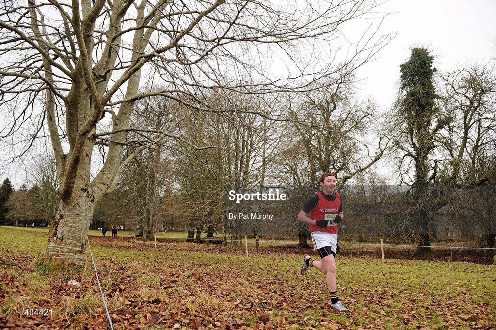 21 February 2010; Niall Leamy, St. Cronan's AC, Clare, who was the only competitor in the race, on his way to winning the U19 Woodie’s DIY Juvenile ‘B’ Cross Country. Juvenile Athletes, Woodie’s DIY Juvenile ‘B’ Cross Country. Lough Key Forest Park, Boyle, Co. Roscommon. Picture credit: Pat Murphy / SPORTSFILE