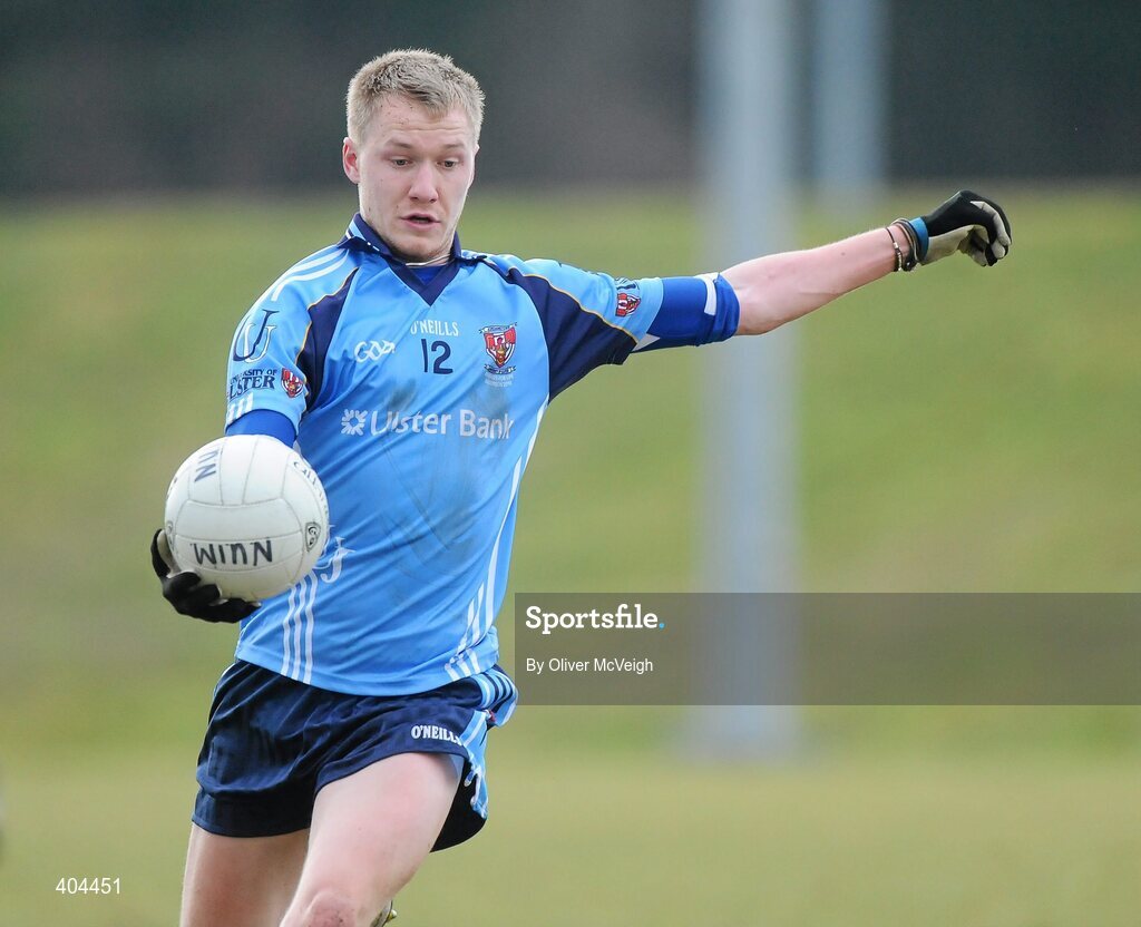 17 February 2010; Ciaran Donnelly, UUJ. Ulster Bank Sigerson Cup Quarter-Final, University of Ulster Jordanstown v NUI Maynooth, Jordanstown, Shore Road, Newtownabbey, Co. Antrim. Picture credit: Oliver McVeigh / SPORTSFILE