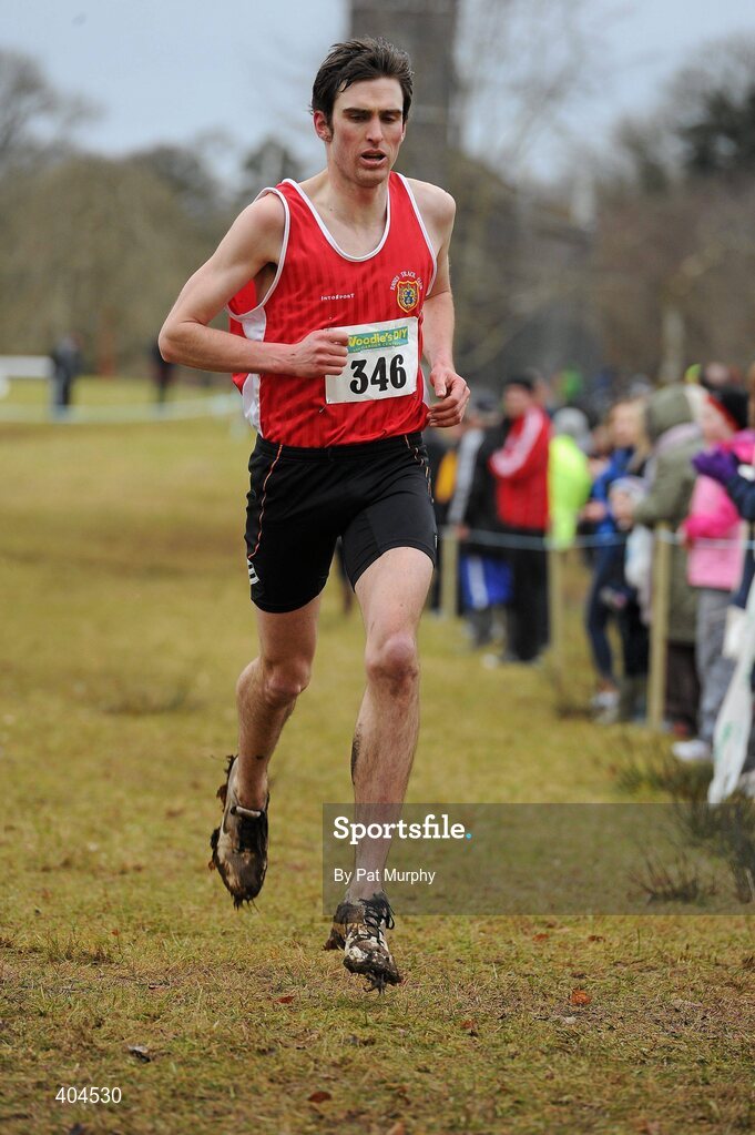 21 February 2010; Rory Chesser, Clare, who finished in third place, during the Woodie’s DIY Intermediate Cross Country. Senior Athletes, Woodie’s DIY Intermediate Cross Country. Lough Key Forest Park, Boyle, Co. Roscommon. Picture credit: Pat Murphy / SPORTSFILE