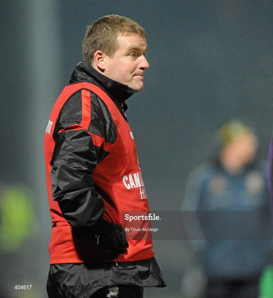 13 February 2010; Down manager James McCartan. Allianz National Football League, Division 2, Round 2, Down v Meath, Pairc Esler, Newry, Co. Down. Picture credit: Oliver McVeigh / SPORTSFILE