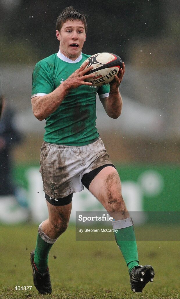 23 February 2010; Jack Fitzpatrick, Gonzaga College SJ. Vinnie Murray Semi-Final, Newpark Comprehensive v Gonzaga College SJ, Old Belvedere RFC, Anglesea Road, Dublin. Picture credit: Stephen McCarthy / SPORTSFILE