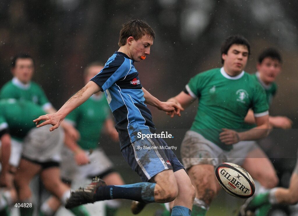 23 February 2010; Michael Halpin, Newpark Comprehensive. Vinnie Murray Semi-Final, Newpark Comprehensive v Gonzaga College SJ, Old Belvedere RFC, Anglesea Road, Dublin. Picture credit: Stephen McCarthy / SPORTSFILE