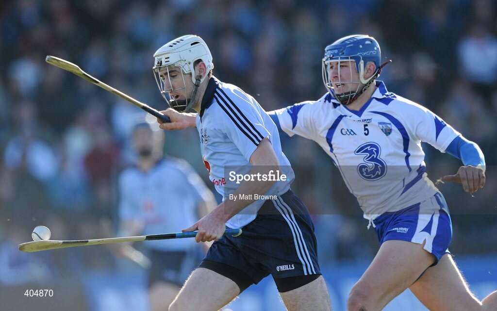 21 February 2010; Peter Kelly, Dublin, in action against Declan Prendergast, Waterford. Allianz GAA Hurling National League Division 1 Round 1, Waterford v Dublin. Walsh Park, Waterford. Picture credit: Matt Browne / SPORTSFILE