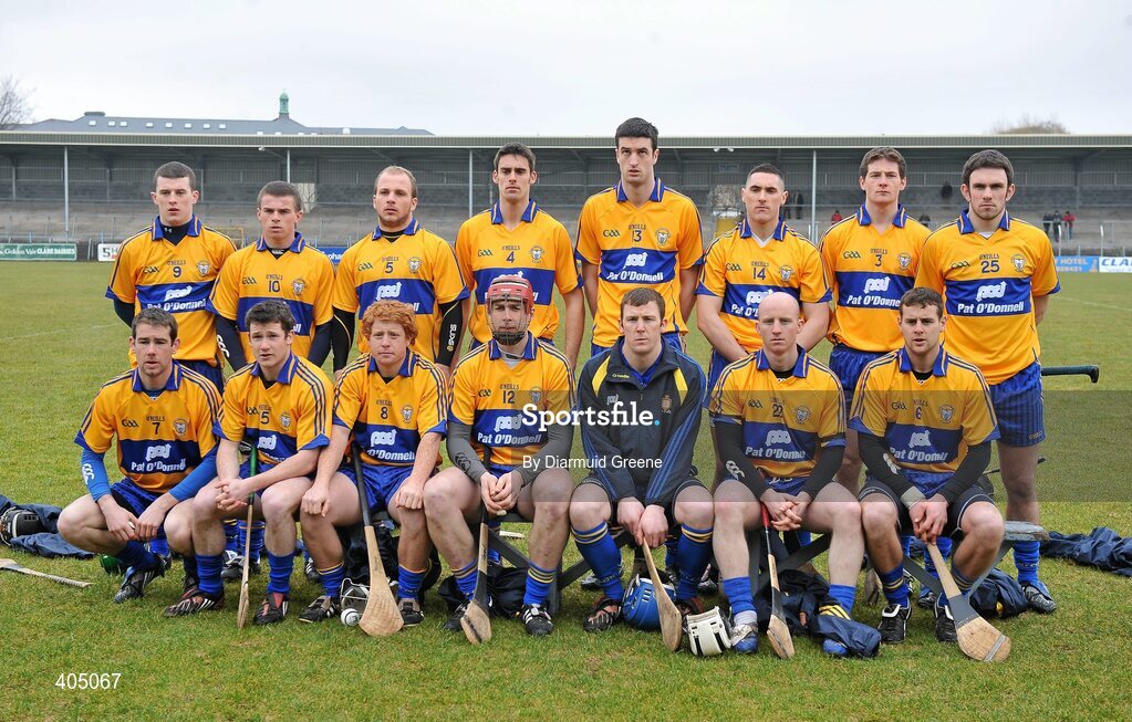 21 February 2010; The Clare team. Allianz GAA Hurling National League, Division 2 Round 1, Clare v Down. Cusack Park, Ennis, Co. Clare. Picture credit: Diarmuid Greene / SPORTSFILE