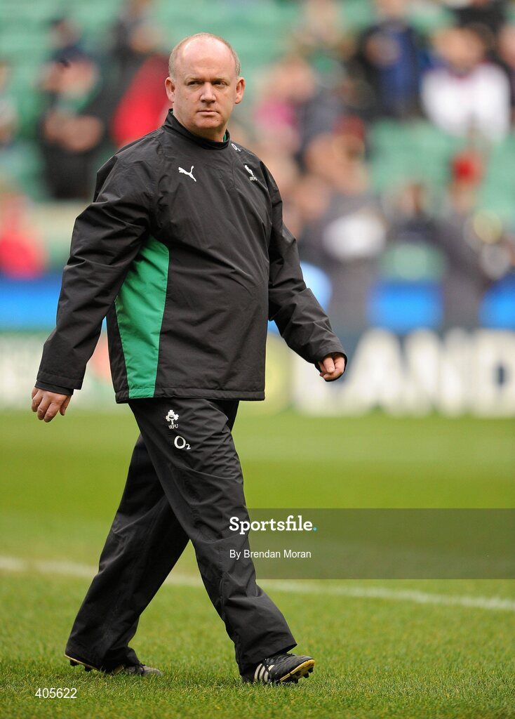 27 February 2010; Ireland head coach Declan Kidney. RBS Six Nations Rugby Championship, England v Ireland, Twickenham Stadium, Twickenham, London, England. Picture credit: Brendan Moran / SPORTSFILE