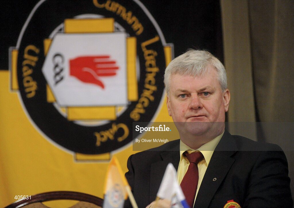 27 February 2010; New Ulster GAA President, Aogan Farrell, at the Ulster Council GAA Convention. Ulster Council GAA Convention, Errigal Hotel, Cootehill, Co. Cavan. Picture credit: Oliver McVeigh / SPORTSFILE