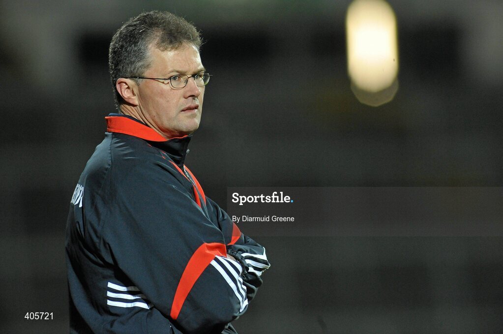 27 February 2010; Cork manager Denis Walsh during the game. Allianz GAA Hurling Hurling National League Division 1 Round 2, Limerick v Cork, Gaelic Grounds, Limerick. Picture credit: Diarmuid Greene / SPORTSFILE