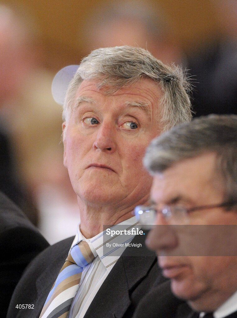 27 February 2010; Down Chairman, Seamus Walsh, at the Ulster Council GAA Convention. Ulster Council GAA Convention, Errigal Hotel, Cootehill, Co. Cavan. Picture credit: Oliver McVeigh / SPORTSFILE