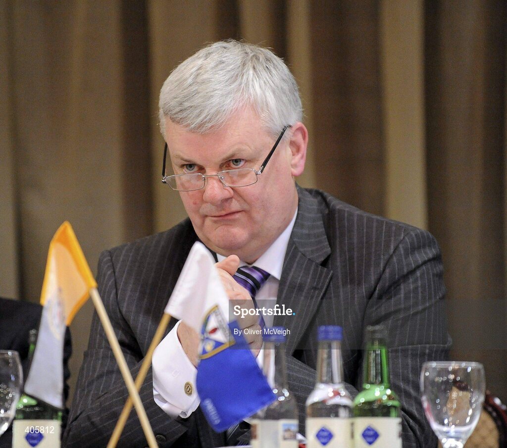27 February 2010; Ulster GAA President, Aogan Farrell, at the Ulster Council GAA Convention. Ulster Council GAA Convention, Errigal Hotel, Cootehill, Co. Cavan. Picture credit: Oliver McVeigh / SPORTSFILE