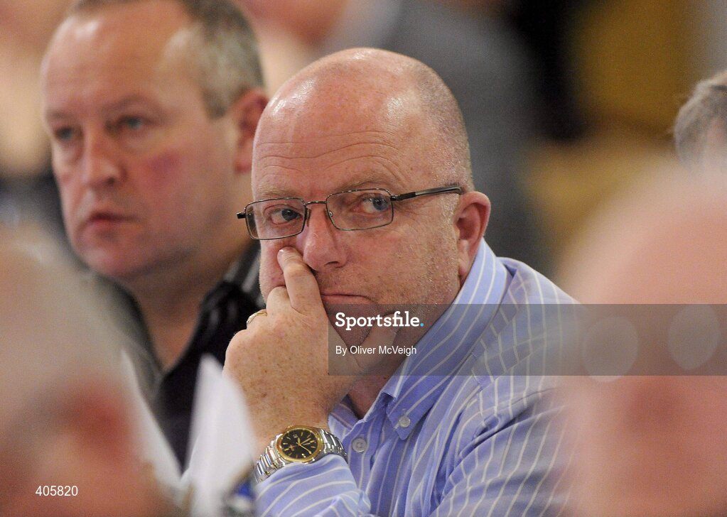 27 February 2010; Sean McKenna, Monaghan secretary, at the Ulster Council GAA Convention. Ulster Council GAA Convention, Errigal Hotel, Cootehill, Co. Cavan. Picture credit: Oliver McVeigh / SPORTSFILE