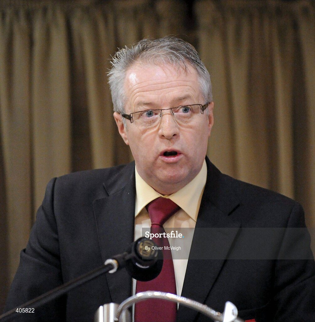 27 February 2010; Martin McAviney, Ulster GAA vice President, at the Ulster Council GAA Convention. Ulster Council GAA Convention, Errigal Hotel, Cootehill, Co. Cavan. Picture credit: Oliver McVeigh / SPORTSFILE
