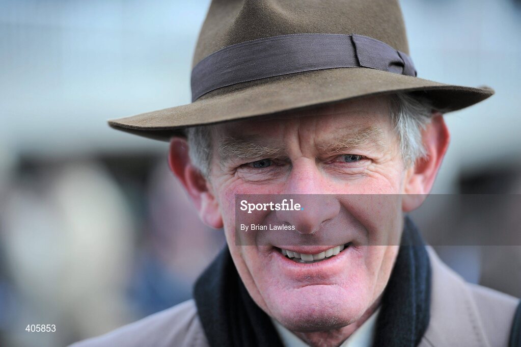 28 February 2010; Trainer Arthur Moore after sending Stewarts House out to win The Carrickmines Handicap Steeplechase. Leopardstown Racecourse, Dublin. Picture credit: Brian Lawless / SPORTSFILE
