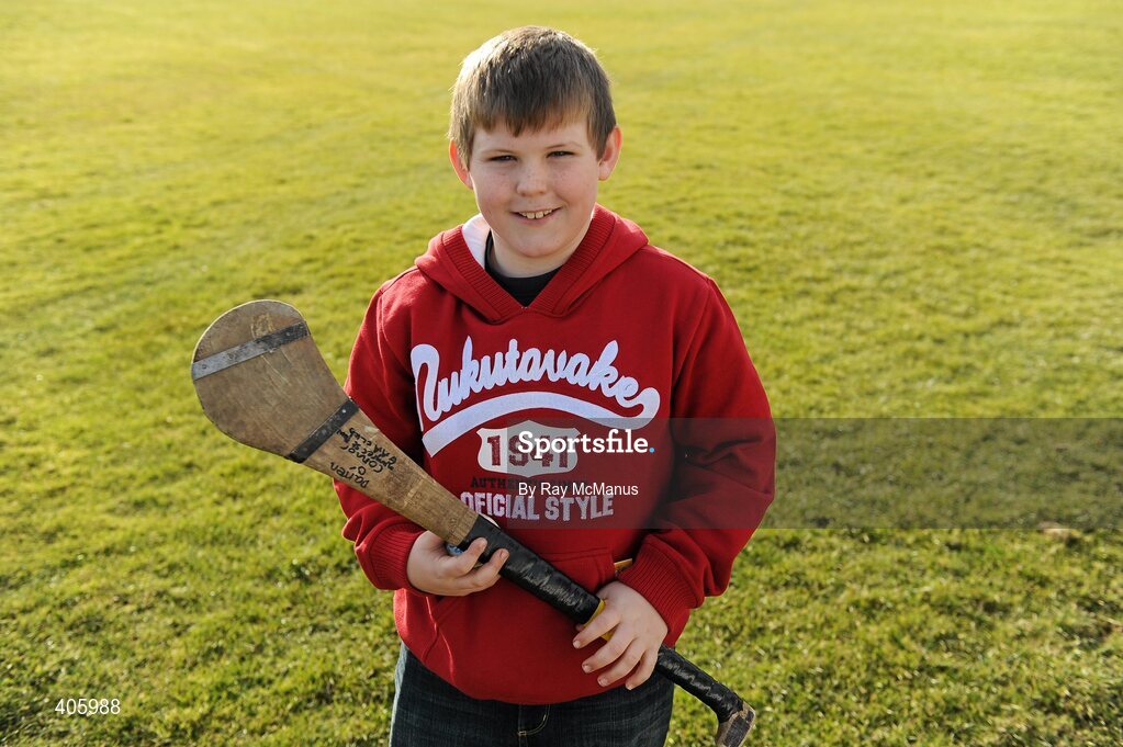 28 February 2010; Darren O'Connor, from Mungret GAA Club, Limerick, relaxes at half-time. His Dad ran the line during the game. Allianz GAA Hurling National League Division 1 Round 2, Kilkenny v Offaly, Nowlan Park, Kilkenny. Picture credit: Ray McManus / SPORTSFILE