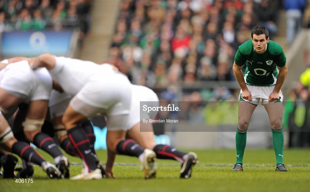 27 February 2010; Jonathan Sexton, Ireland. RBS Six Nations Rugby Championship, England v Ireland, Twickenham Stadium, Twickenham, London, England. Picture credit: Brendan Moran / SPORTSFILE