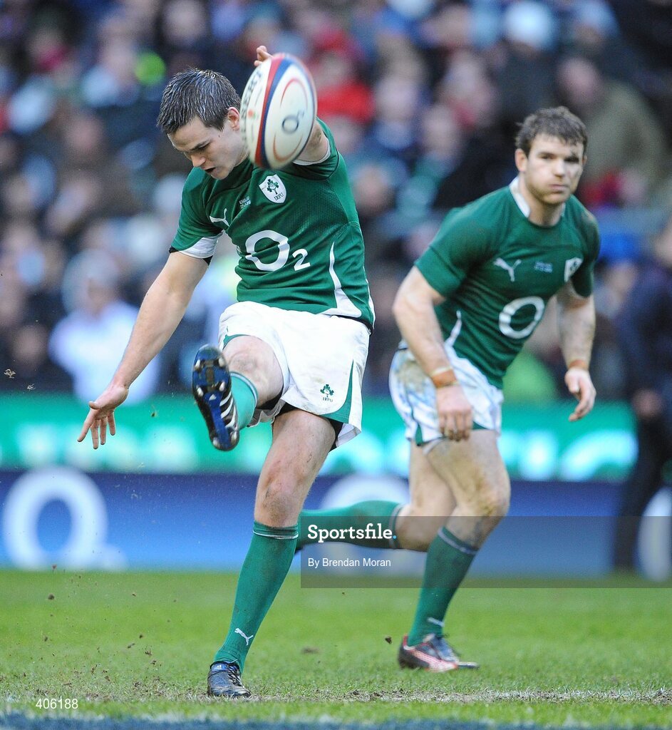 27 February 2010; Jonathan Sexton, Ireland. RBS Six Nations Rugby Championship, England v Ireland, Twickenham Stadium, Twickenham, London, England. Picture credit: Brendan Moran / SPORTSFILE