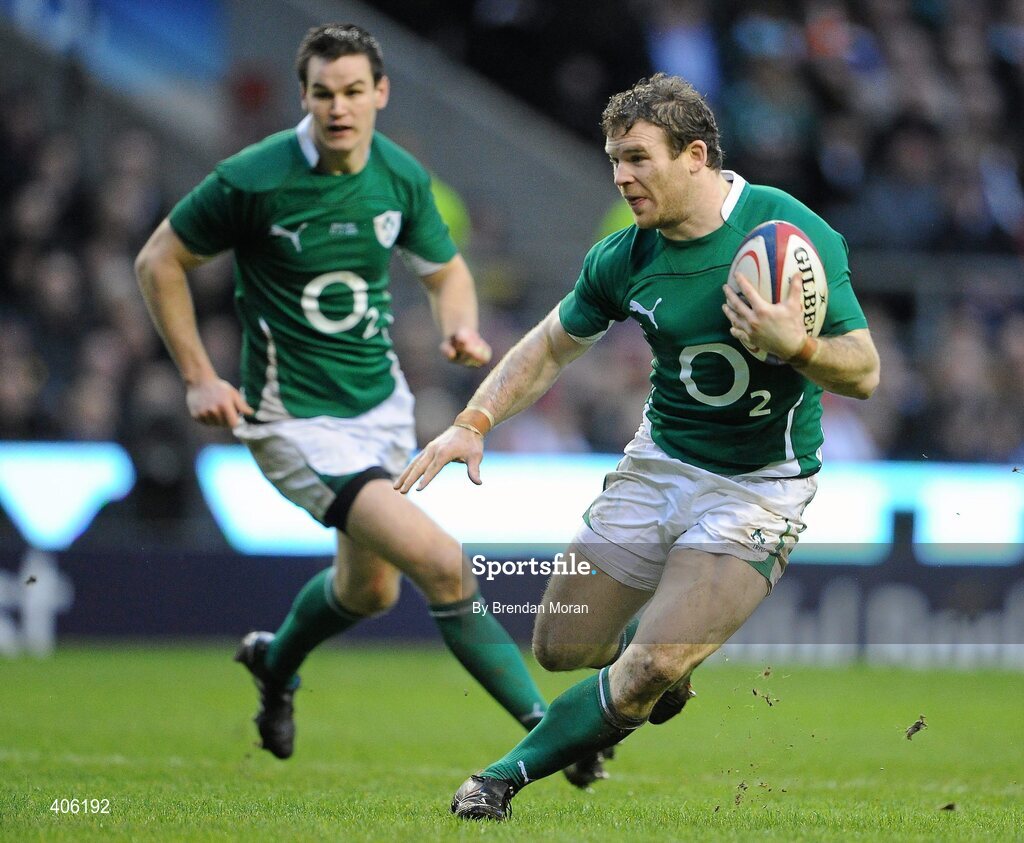 27 February 2010; Gordon D'Arcy, Ireland. RBS Six Nations Rugby Championship, England v Ireland, Twickenham Stadium, Twickenham, London, England. Picture credit: Brendan Moran / SPORTSFILE