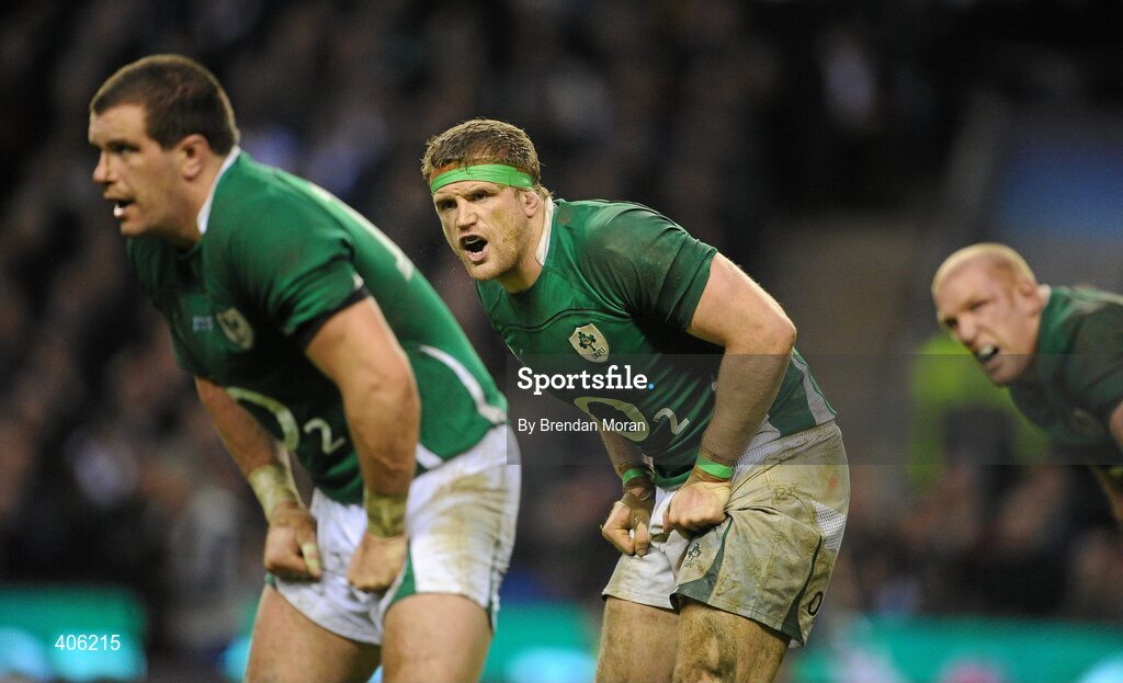 27 February 2010; Jamie Heaslip, Ireland. RBS Six Nations Rugby Championship, England v Ireland, Twickenham Stadium, Twickenham, London, England. Picture credit: Brendan Moran / SPORTSFILE