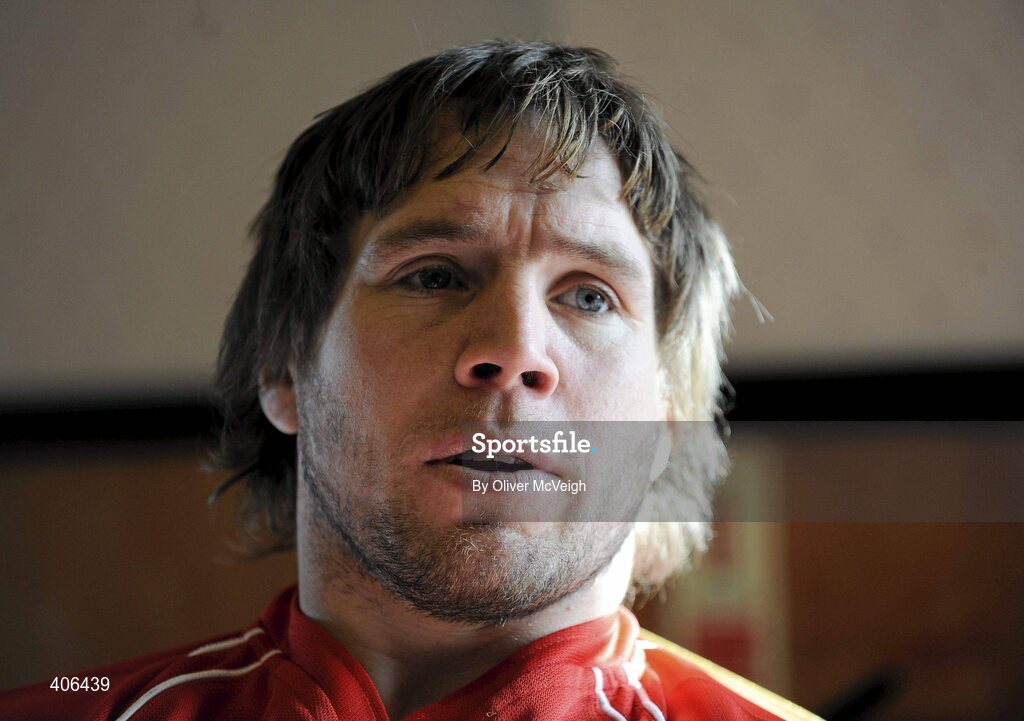 2 March 2010; Ulster's Isaac Boss speaking during a press conference ahead of their Celtic League match against Llanelli Scarlets on Friday. Newforge Country Club, Belfast, Co. Antrim. Picture credit: Oliver McVeigh / SPORTSFILE
