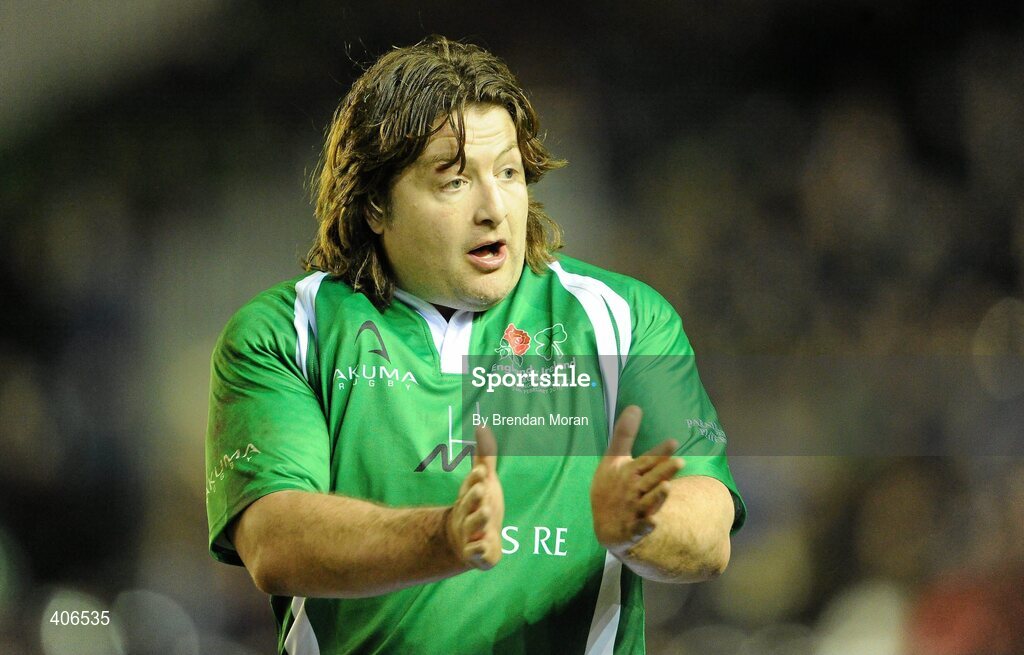 26 February 2010; Shane Byrne, Ireland Legends. The Stuart Mangan Memorial Cup, England Legends v Ireland Legends, The Stoop, Twickenham, London. Picture credit: Brendan Moran / SPORTSFILE