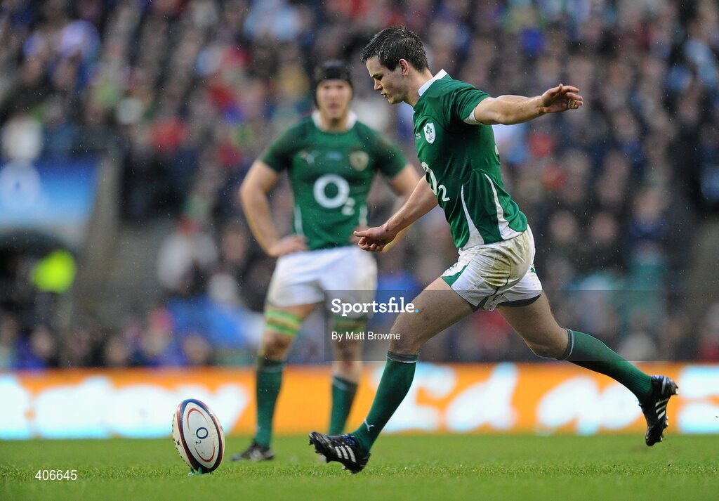 27 February 2010; Johnny Sexton, Ireland. RBS Six Nations Rugby Championship, England v Ireland, Twickenham Stadium, Twickenham, London, England. Picture credit: Matt Browne / SPORTSFILE