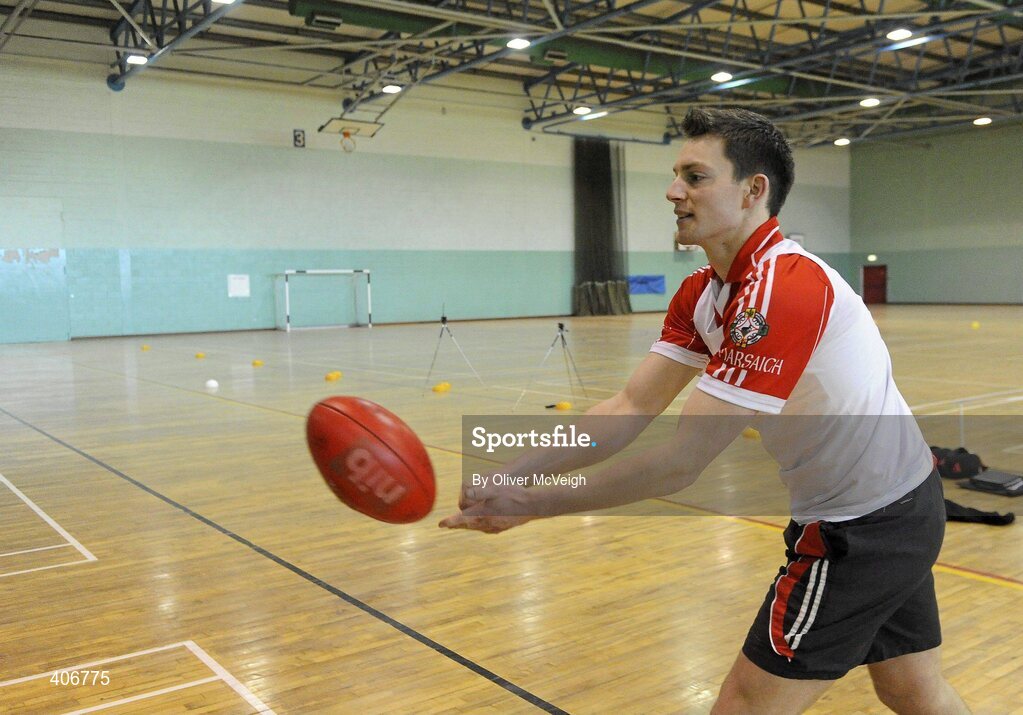 3 March 2010; James Kielt, Derry, in action during a Ricky Nixon AFL trial day. Gormanston College, Gormanston, Co. Meath. Picture credit: Oliver McVeigh / SPORTSFILE