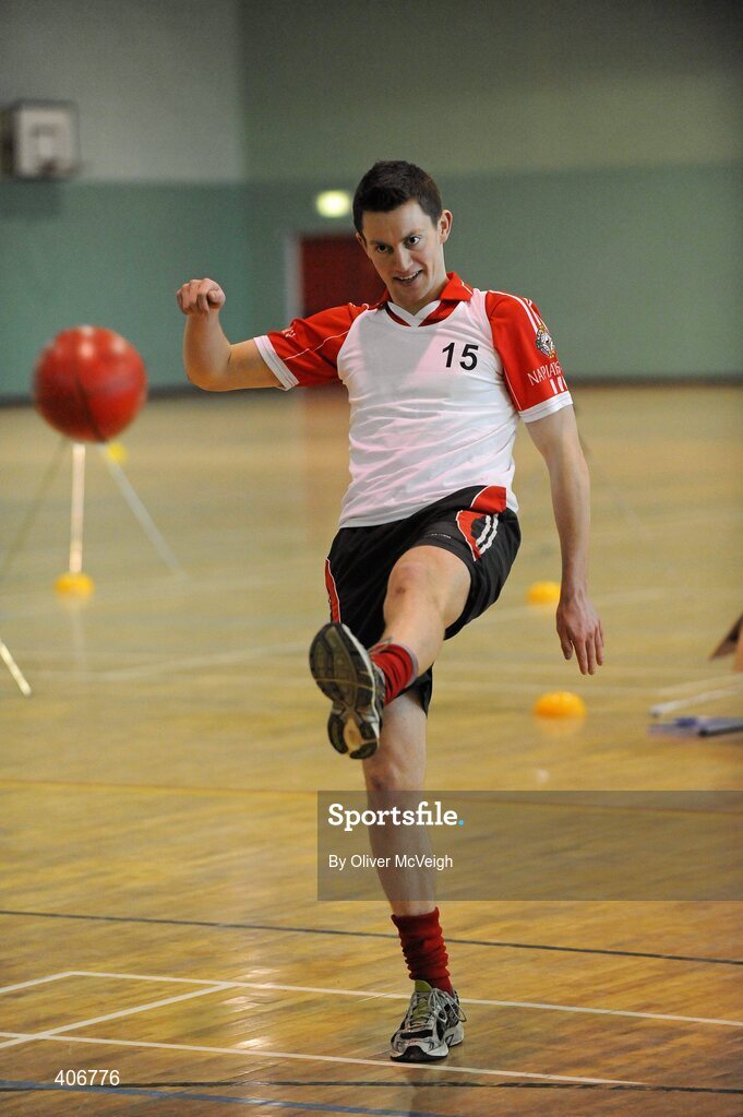 3 March 2010; James Kielt, Derry, in action during a Ricky Nixon AFL trial day. Gormanston College, Gormanston, Co. Meath. Picture credit: Oliver McVeigh / SPORTSFILE