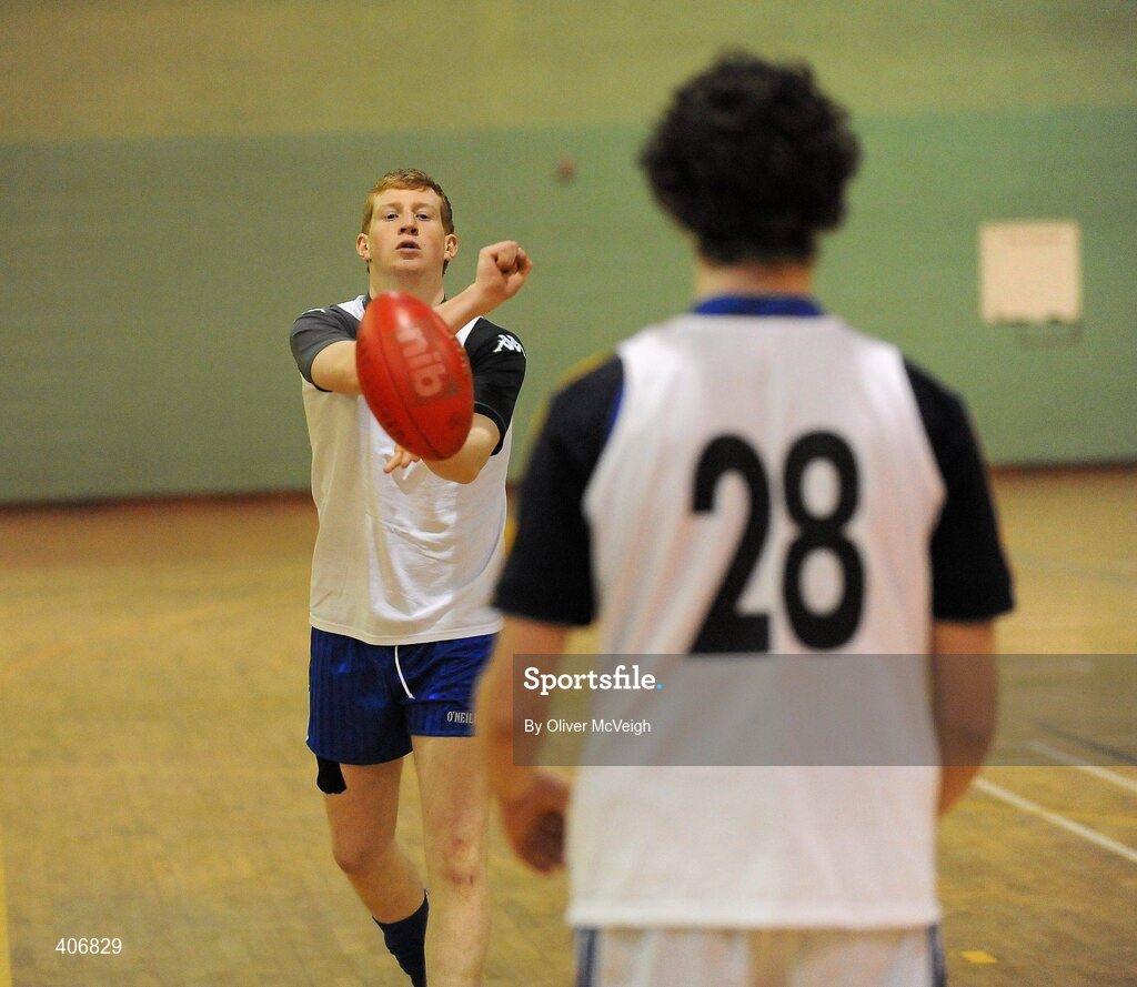 3 March 2010; Kieran Hughes, Monaghan, in action during a Ricky Nixon AFL trial day. Gormanston College, Gormanston, Co. Meath. Picture credit: Oliver McVeigh / SPORTSFILE