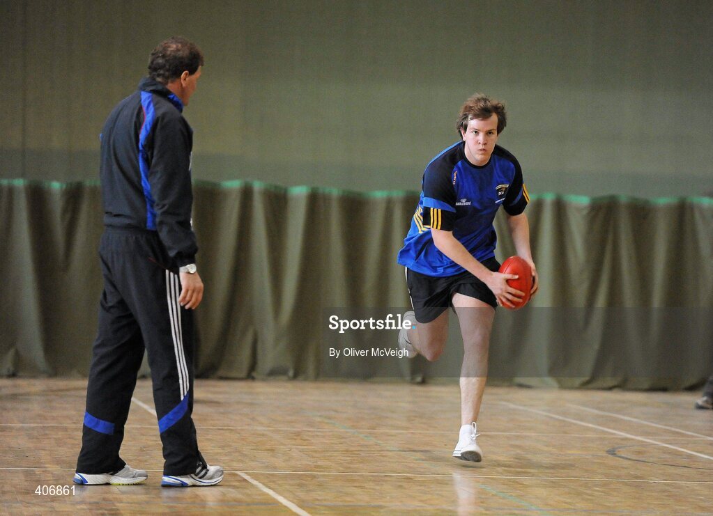 3 March 2010; Brian Sheridan, Meath, in action during a Ricky Nixon AFL trial day. Gormanston College, Gormanston, Co. Meath. Picture credit: Oliver McVeigh / SPORTSFILE
