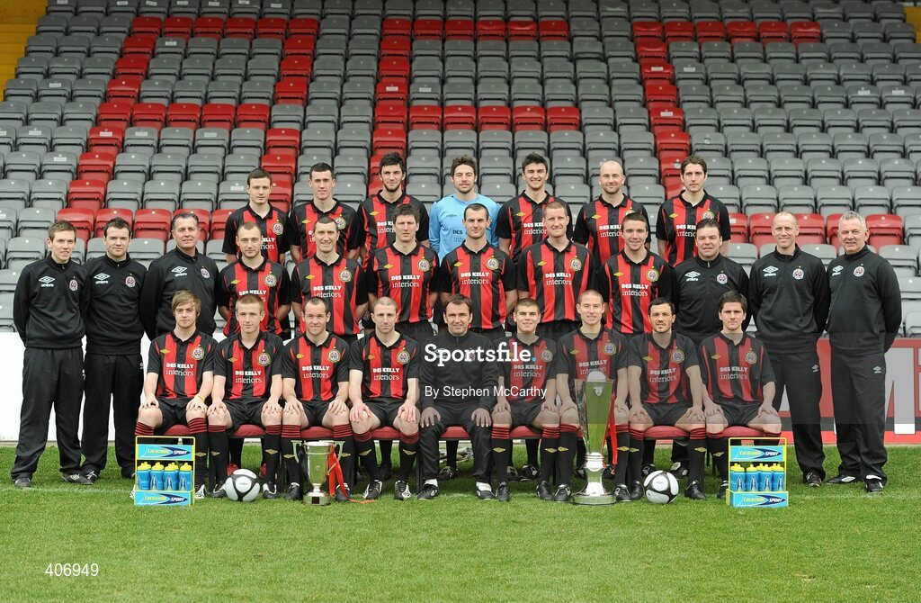 3 March 2010; The Bohemians squad and staff. Dalymount Park, Dublin. Picture credit: Stephen McCarthy / SPORTSFILE